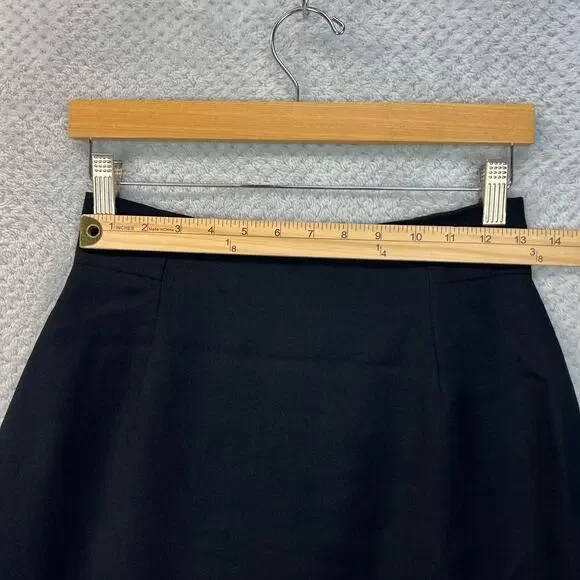 Vintage Bebe Womens 100% Wool Pencil Skirt Midi Y2K Slit Lined Made in USA Sz 4 - Picture 6 of 12